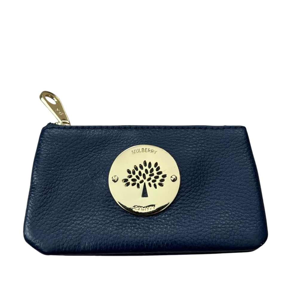 Mulberry Navy Leather Coin Pouch
